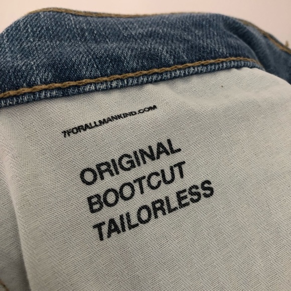 7 FAM 28x32 Tailorless Bootcut Stretch Jeans for all mankind 0857 original - Picture 7 of 12